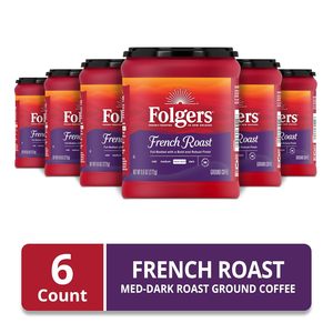 Café Molido Folgers French Roast, Tueste Medio Oscuro, 9.6 Onzas (Paquete de 6) - Product Image 6