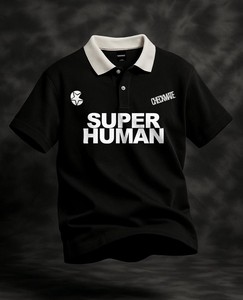 Camiseta de punto de algodón 100% Unisex con cuello redondo para Polo, ropa de calle gráfica con estampado personalizado, estilo informal para Look Skater Style Oversize - Product Image 3