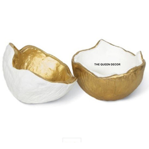 Bol en bois antique pour la cuisine et la table à manger du restaurant Décorez des bols en bois de haute qualité avec une poignée en laiton à motif de rose - Product Image 4