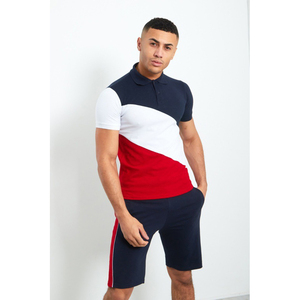 Chándal de verano de algodón 100% personalizado de estilo informal Unisex para hombre, camiseta bordada de 2 piezas, pantalones cortos, conjuntos gemelos, patrón sólido Terry - Product Image 6