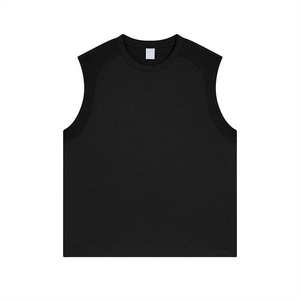 Camiseta sin Mangas Personalizada con Logotipo para Hombre, Lisa, Teñida, 190GSM, Mezcla de Algodón y Poliéster, Secado Rápido, Ropa Deportiva - Product Image 3