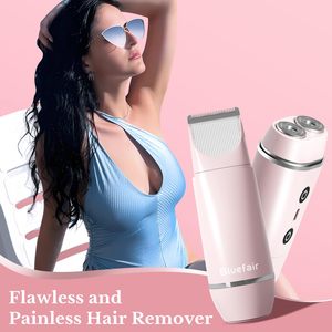 Afeitadora Eléctrica 2 en 1 Impermeable IPX7 para Mujer, Recortadora de Vello Facial y Corporal Reemplazable, Depiladora Eléctrica para Mujer - Product Image 6