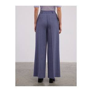 กางเกงขากว้างป้องกันริ้วรอยพร้อมคุณสมบัติยางยืดด้านหลังแบบจับจีบ - Product Image 4