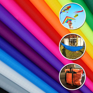 Tela de poliéster Ripstop por yarda, tela de tela para exteriores resistente a los rayos UV para cometas, pancarta, hamaca, Material de proyectos de bricolaje - Product Image 1