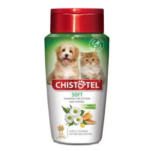CHISTOTEL Shampoo Soft für Kätzchen und Welpen 220 ml weiches, reinigendes, glätten des Haustier-Shampoo