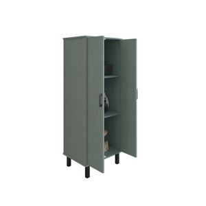 Support de balai d'extérieur Smeraldo 60x50x162 cm pour garage et rangement préfabriqué - Product Image 2