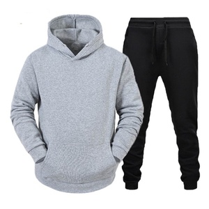 Survêtements Homme Vintage à Capuche Personnalisables OEM avec Logo, Deux Pièces Respirants avec Passepoil, Vêtements de Sport en Gros - Product Image 2
