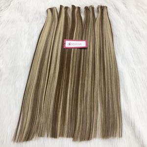 Nouveauté Extensions de cheveux chinoises en soie à double trame, cuticules alignées, ondulation naturelle, sans nœuds, extensions Remy - Product Image 1