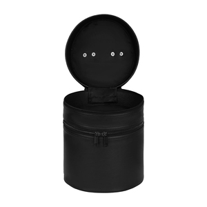 OES OEM Masonic Shriner Fez Case in Black Machine Embroidered Emblem on Wool Leather & PU Fedora <b>Hats</b> for Blue Lodge Free Masons - Product Image 4