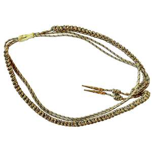 Aguillete Ornamental de Algodón y Poliéster Ajustable, Ecológico, de Alta Calidad, con Diseño Clásico de Cordón en Color Azul Holandés Dorado - Product Image 6