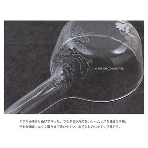 Elegant 29cm X 16cm X 7cm Handmade Bucket with Skeleton Emblem Pattern Samira <b>Clear</b> Bath Interior No Gift Wrapping - Product Image 3