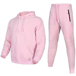 Ensemble de survêtement pour homme en molleton 100% coton, décontracté, uni, personnalisé, vente chaude, professionnel - Product Image 2