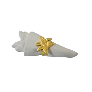Anneau de serviette en métal doré au design classique tendance pour la table à manger, accessoires ménagers, porte-serviettes, accessoires de vaisselle - Product Image 4