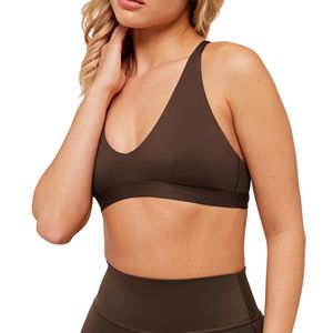 Soutien-gorge de sport léger et ajouré pour femmes grandes tailles, décolleté en V profond, dos triangulaire, sans armatures, haut court de yoga, tenue de sport sexy pour la gym et l'entraînement - Product Image 3