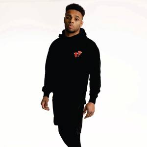 Popular Factory Men's Oversized Pullover Hoodie Custom Heavyweight 100% Cotton Black Blank Fleece Sudadera Winter Print - Product Image 1