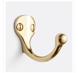 Sturdy brass wall <b>hooks</b> for hanging robes <b>towels</b> coats bags hats and organizing your entryway or bedroom efficiently - Product Image 4