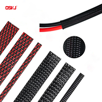 Gaine tressée personnalisée manchons extensibles colorés housses de gestion de faisceaux de câbles pour la protection des faisceaux de câbles