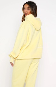 Conjunto Deportivo Largo de Invierno para Mujer, 2 Piezas, Color Limón, Bordado - Product Image 6
