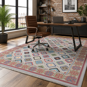 Netline Home Premier Border Warm Gold Heritage Washable <b>Rug</b> - Product Image 5
