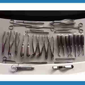 Pince d'extraction dentaire orale manuelle 32 pièces, ciseaux, seringues, porte-aiguilles, instrument chirurgical complet ergonomique - Product Image 6