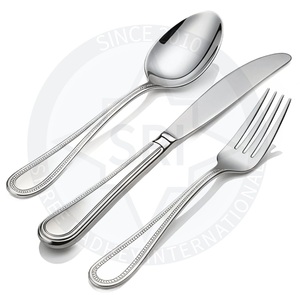 Juego de cubiertos de diseño moderno de grado alimenticio de acero inoxidable ecológico de lujo cuchara tenedor cuchillo para hoteles restaurantes hogares - Product Image 1