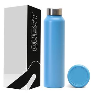 Botella de agua de acero inoxidable de color azul cielo disponible a prueba de fugas todos los artículos para beber disponibles beneficiados para la salud para la venta - Product Image 1