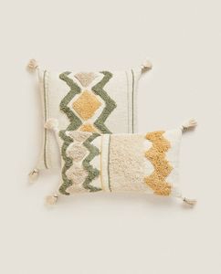 Modern Boho Outdoor <b>Pillow</b> Cover Hot Selling Unique Handwoven Decorative <b>Throw</b> <b>Pillow</b> with Tassel Vintage Pattern From ITHL - Product Image 4