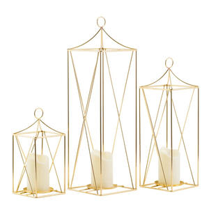 Recién llegado, Juego de 3 portavelas duraderos con color y tamaño personalizados para Navidad y decoración del hogar - Product Image 1