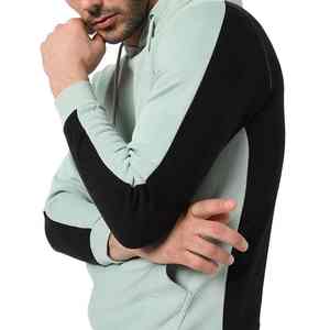 Sweat à capuche thermique personnalisé pour homme 2025, couleur unie, hiver, écologique, séchage rapide, coton brodé, polyester/coton - Product Image 2