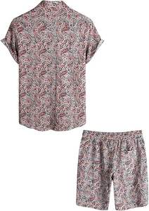 Ensemble de t-shirts à manches courtes pour hommes, nouvelle tendance estivale, imprimé, coupe ajustée, grande taille, ensemble sport deux pièces - Product Image 5