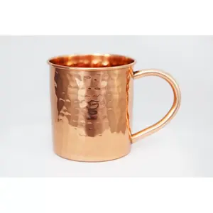 Tasse Mule en cuivre, nouvelle tasse en cuivre pur pour boire, nouvelle tasse en cuivre pour Barware, verre à bière durable pour la maison, bars, fêtes - Product Image 3