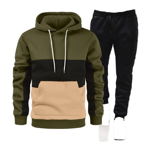 Unisex 2-Piece Sweatshirts Sets Custom Pullover Hoodies Sweatpants Solid Wholesale Printed Joggers <b>Track</b> <b>Suit</b> Customized 100% - Product Image 2