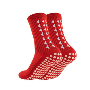 Calcetines deportivos antideslizantes con forro polar de viento gratis, calcetines de fútbol con rayas dobles, de punto diario, transpirables, calcetines largos de fútbol - Product Image 4