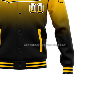 Embroidered wool festival <b>varsity</b> <b>jacket</b> with custom logo for men's events - Product Image 6