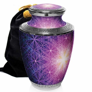 Urna Funeraria Biodegradable de Alta Calidad, Estilo Americano, con Diseño de Bosque Impreso, Grabada, de Metal, 200 Pulgadas Cúbicas, para Cenizas Humanas - Product Image 5