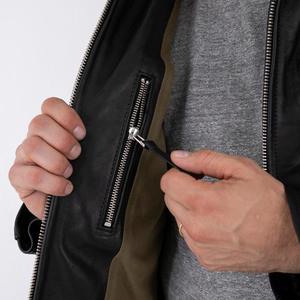 Chaqueta de Invierno para Hombre de Diseño Superior, Cuello Alto, Manga Larga, 100% Cuero de Alta Calidad, Personalizable con Logotipo, Impermeable y Transpirable - Product Image 3