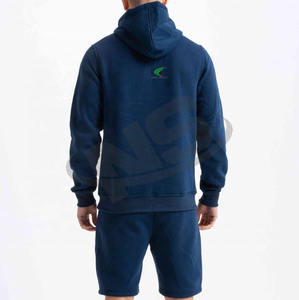 2025 New Arrival <b>Men</b> Hoodie And <b>Shorts</b> Set Custom Logo Loose Fit Cotton <b>Fleece</b> Sports Tracksuit Wholesale - Product Image 6