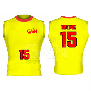 Uniformes Deportivos para Hombre 7 V 7 al Por Mayor con MOQ Bajo, Logotipo Personalizado, Transpirables, 100% Poliéster, Secado Rápido, Sin Mangas, 340g, para Todas las Temporadas - Product Image 5