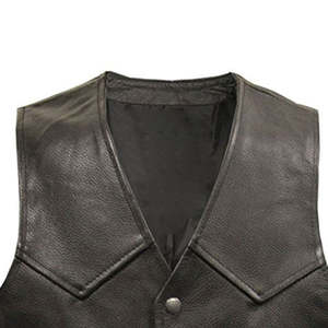 เสื้อกั๊กหนัง100% ระบายอากาศได้ดีสำหรับผู้ชายเสื้อหนังระบายอากาศได้ดี - Product Image 2