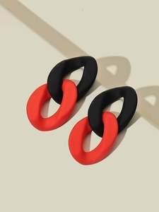 Pendientes artesanales de resina transparente de gota de agua - Product Image 2