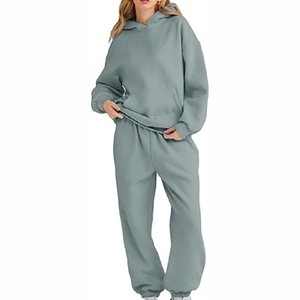 Nouveau 2025 survêtement de qualité professionnelle ensemble sur mesure haut à capuche motif solide haute vente femmes imprimé survêtements - Product Image 1