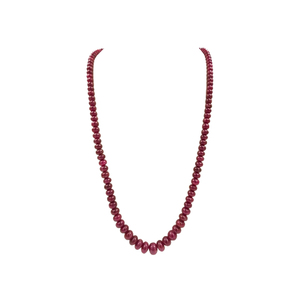 Collar de hilo de cuentas de rubí de alta calidad con tamaños personalizados disponibles a precio mayorista - Product Image 1