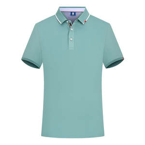 Tendencia Impresión personalizada Logotipo transpirable Hombres Polos Camisetas Poliéster Algodón Spandex Golf Camisas Polos - Product Image 2