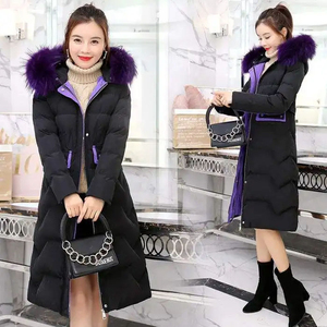 Chaqueta Larga de Lana Personalizable para Mujer, Informal, para Invierno, Cálida, Impermeable, Ecológica, de Secado Rápido, con Cuello Redondo, Bolsillos y Gorro Desmontable - Product Image 2