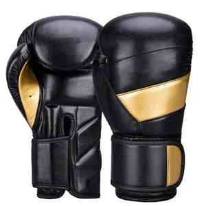 Guantes de boxeo de 10oz con logotipo personalizado, guantes de boxeo de entrenamiento de PU brillantes duraderos de alta calidad, guantes de lucha MMA - Product Image 5