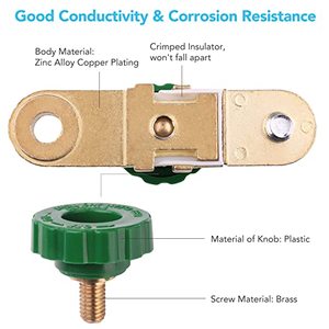 Interruttore di Disconnessione <span class=keywords><strong>Batteria</strong></span> <span class=keywords><strong>Auto</strong></span> 12V DC, Interruttore Principale <span class=keywords><strong>Batteria</strong></span> con Pulsante Verde, Interruttore di Spegnimento per <span class=keywords><strong>Batteria</strong></span> <span class=keywords><strong>Auto</strong></span> - Product Image 3