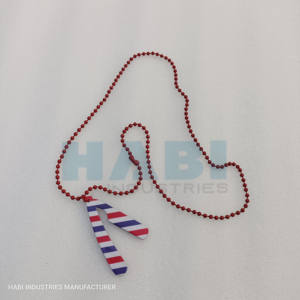 Collar de hoja de afeitar de acero inoxidable, colgante de afeitado de peluquero recubierto de Color de papel, cadena de maquinillas de afeitar, accesorio de joyería único - Product Image 1