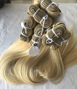 Couleur d'exportation # Extensions de cheveux humains indiens lisses de 24 pouces, double trame, colorées, pour femmes, prix de gros. - Product Image 6