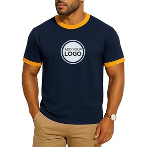T-shirt de survêtement à trois mélanges de vêtements personnalisés en toile Bella en gros - Product Image 3