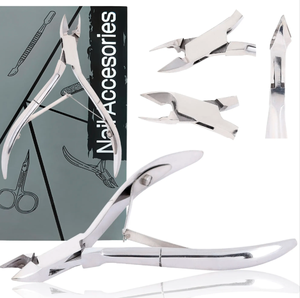 Professionnel 13 cm Satin mat finition acier coupe-ongles lame incurvée coin pinces ongles doigts outil de soin des pieds - Product Image 5